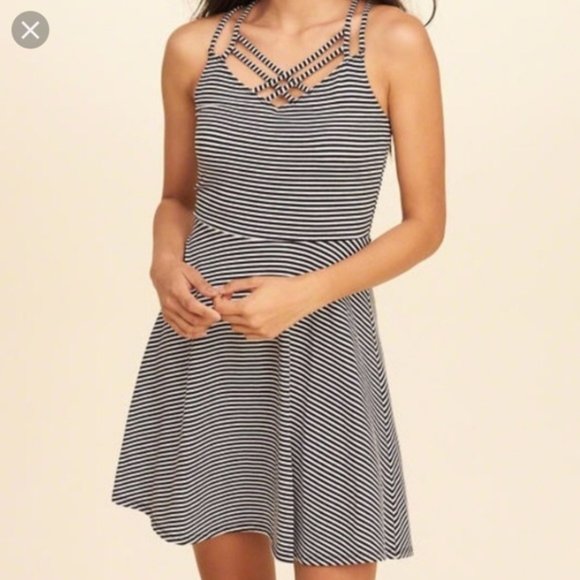 hollister striped dress